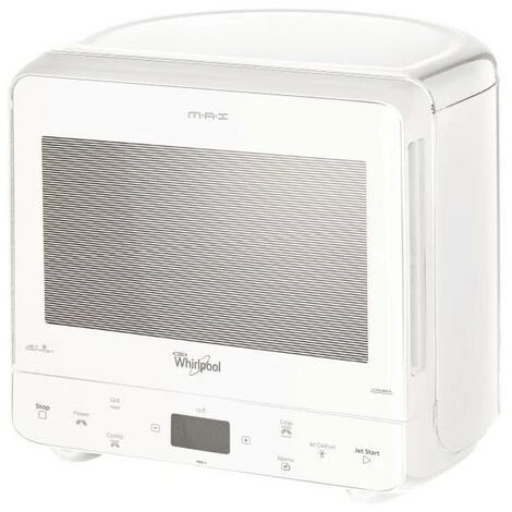 WHIRLPOOL Micro-ondes Posable, MAX, Blanc, 13 L, Electronique, Cavité Peinte, Plateau 28cm - Blanc 3 WHIRLPOOL Micro-ondes Posable, MAX, Blanc, 13 L, Electronique, Cavité Peinte, Plateau 28cm - Blanc
