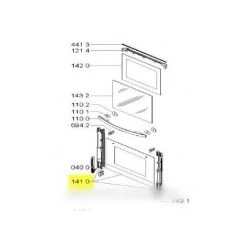 Vitre Porte De Four Exterieure Pour Four WHIRLPOOL