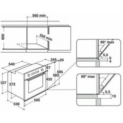 WHIRLPOOL Four Catalyse Encastrable Noir 65L Multifonction 5 Modes De Cuisson - Noir -WHIRLPOOL Soldes Boutique 16796400 4