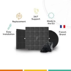 FILTRE A CHARBON HOTTE WHIRLPOOL IKEA 481281718524 FAC539 X2 -WHIRLPOOL Soldes Boutique 22495660 4