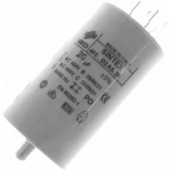 WHIRLPOOL Condensateur 20 MF 450V (294774-48879) (481981729153) Lave-linge BRANDT, THOMSON, VEDETTE, FAGOR