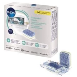 24 PASTILLES LAVE-VAISSELLE 4 EN 1 WPRO TAB100 POUR LAVE VAISSELLE WHIRLPOOL - 484000008429