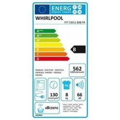 WHIRLPOOL Sèche-linge Frontal Condensation 8kg Electronique Tambour 120L 6eme Sens - Blanc -WHIRLPOOL Soldes Boutique 40432462 3
