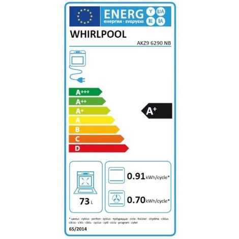 Four Intégrable Multifonction 73l 60cm A+ Pyrolyse Noir - Akz96290nb - Whirlpool - Noir 4 Four Intégrable Multifonction 73l 60cm A+ Pyrolyse Noir - Akz96290nb - Whirlpool - Noir – Image 2