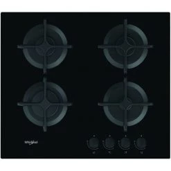 Table De Cuisson Gaz 60cm 4 Feux Noir - Gob616nb - Whirlpool - Noir