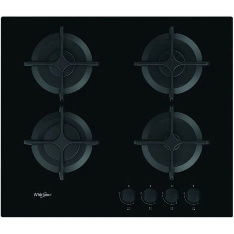 Table De Cuisson Gaz 60cm 4 Feux Noir - Gob616nb - Whirlpool - Noir 2 Table De Cuisson Gaz 60cm 4 Feux Noir - Gob616nb - Whirlpool - Noir