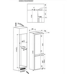 Réfrigérateur Combiné Intégrable à Glissière 273l - Art65021 - Whirlpool - Blanc -WHIRLPOOL Soldes Boutique 54537467 3