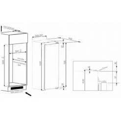 Réfrigérateur 1 Porte Intégrable à Glissière 54cm 209l - Arg7531 - Whirlpool - Blanc 7 Réfrigérateur 1 Porte Intégrable à Glissière 54cm 209l - Arg7531 - Whirlpool - Blanc -WHIRLPOOL Soldes Boutique 54681580 3