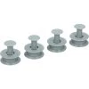 4 Roulettes Panier Supérieur D'origine (481252888113) Lave-vaisselle WHIRLPOOL, BAUKNECHT, LADEN, IKEA WHIRLPOOL, IGNIS, KITCHENAID, RADIOLA