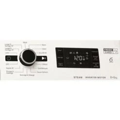 Lave-linge Séchant WHIRLPOOL FWDGP861483BVFRN FreshCare - Lavage 8 Kg / Séchage 6 Kg - Induction - 1400 Trs/min - Blanc -WHIRLPOOL Soldes Boutique 65615733 3
