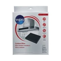 Wpro Filtre à Charbon Actif CHF15/1 - 225 X 210 Mm - Modèle 15 - Pour Hotte Aspirante Whirlpool Bauknecht Ignis Privileg Indesit