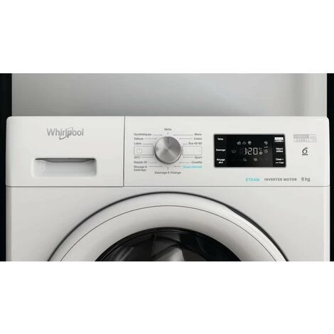 WHIRLPOOL Lave Linge Frontal 8kg 1400 Trs/min 14 Programmes Blanc - Blanc 4 WHIRLPOOL Lave Linge Frontal 8kg 1400 Trs/min 14 Programmes Blanc - Blanc – Image 2