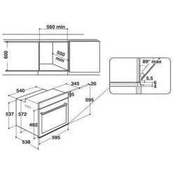 Four Intégrable Multifonction 73l 60cm A+ Pyrolyse Noir - W11OM14MS2P - Whirlpool -WHIRLPOOL Soldes Boutique 72255722 5